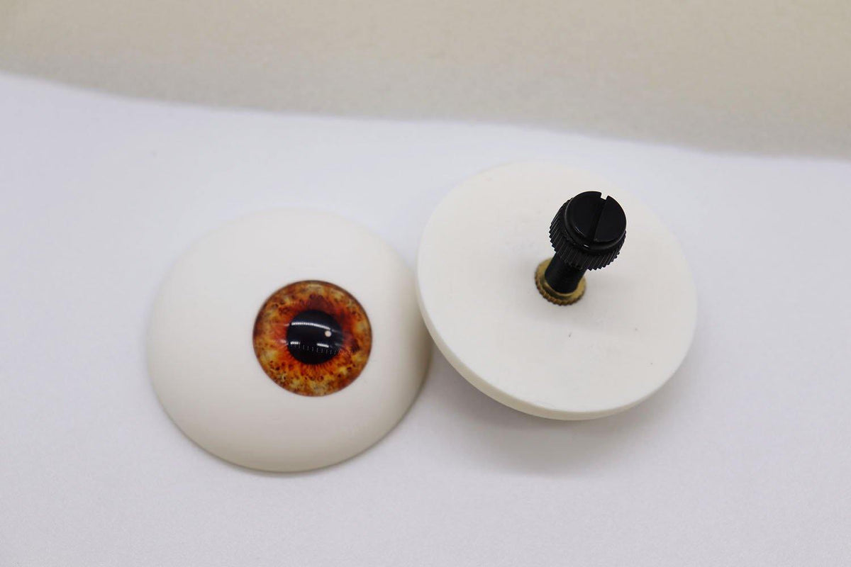 50mm Flat Puppet Eyes with Cabachon Iris - AMBER