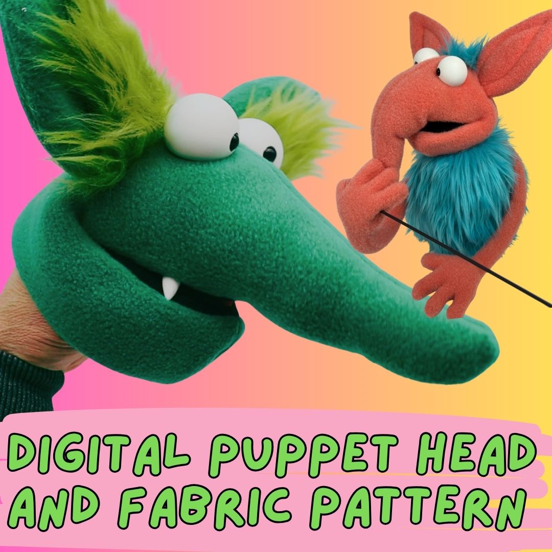 Progressive Puppet Puppet Head Pattern 'SNOZZ' - DIGITAL FILES
