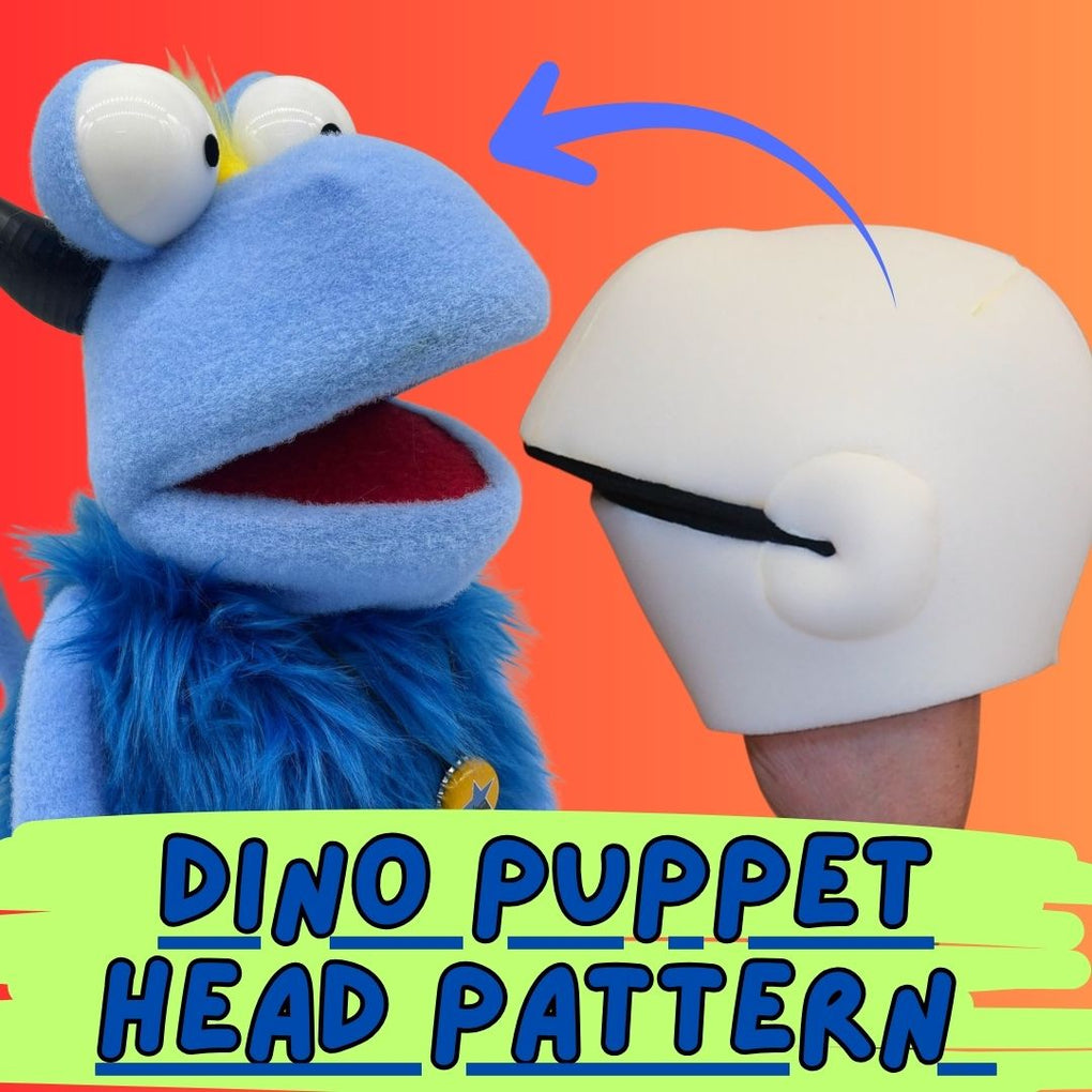 Puppet Head Pattern 'DINO' - DIGITAL FILES