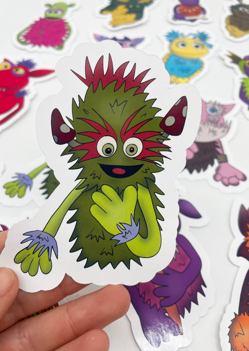 Sticker Puppet RFP#32 GLOSSY PUPPET STICKER - SHROOMY
