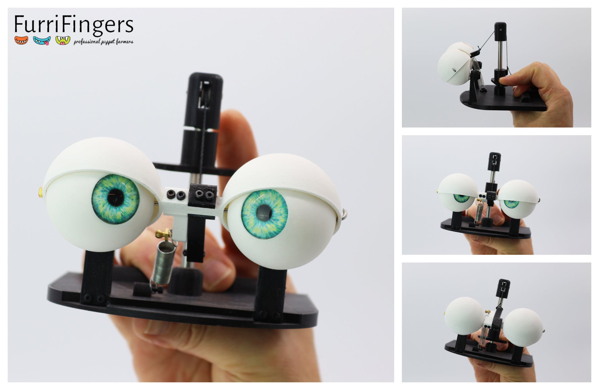 Hand Operated Eye Mechanism for Puppets