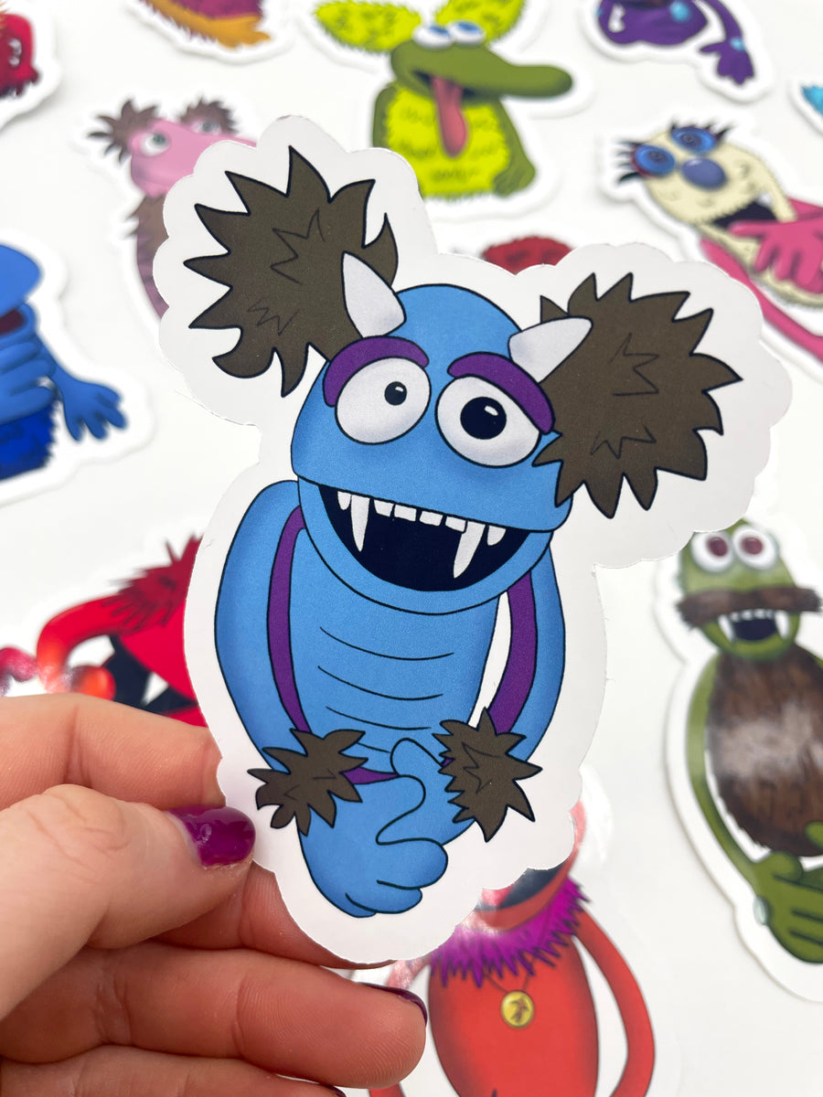 Sticker Puppet RFP#14 GLOSSY PUPPET STCIKER - VAMPIRECHEERLEADER